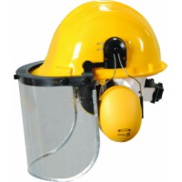 Helmet  Earmuff Faceshield Set